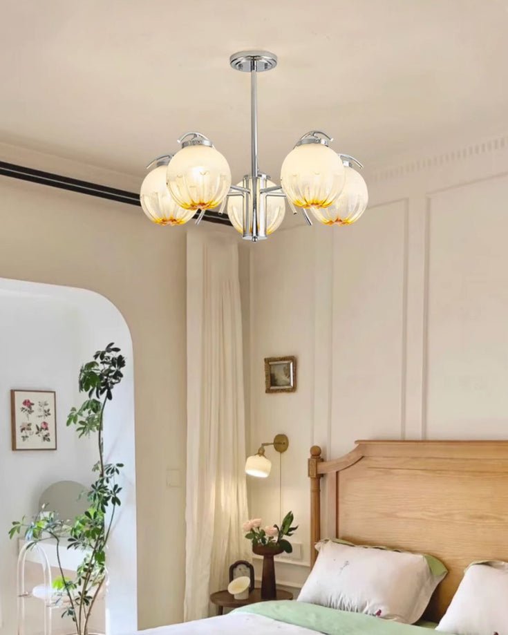 Grevora Glass Chandelier-Moonnatur