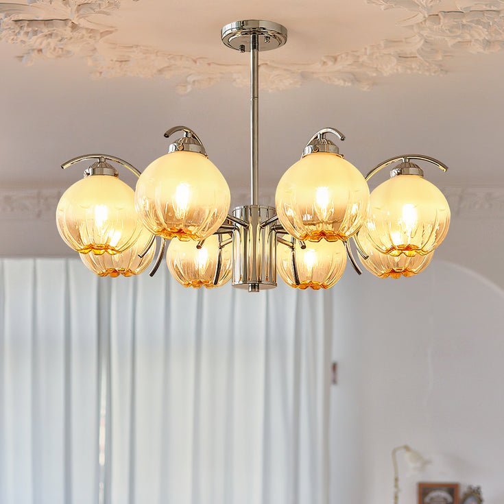 Grevora Glass Chandelier-Moonnatur