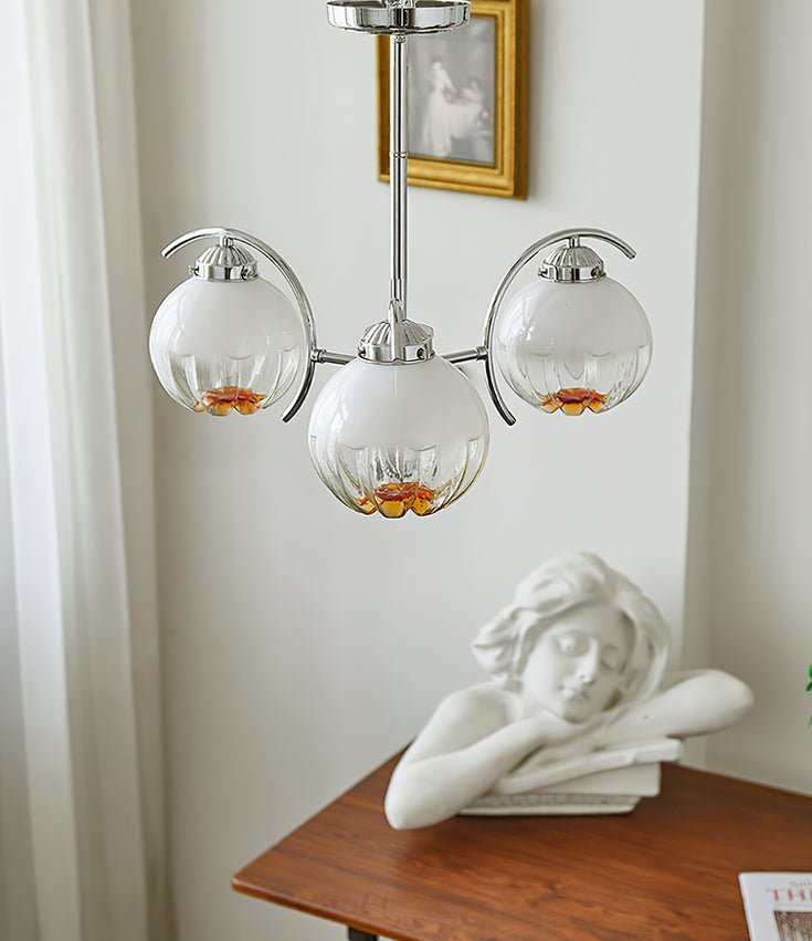 Grevora Glass Chandelier-Moonnatur