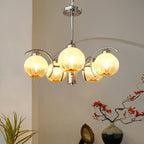 Grevora Glass Chandelier-Moonnatur