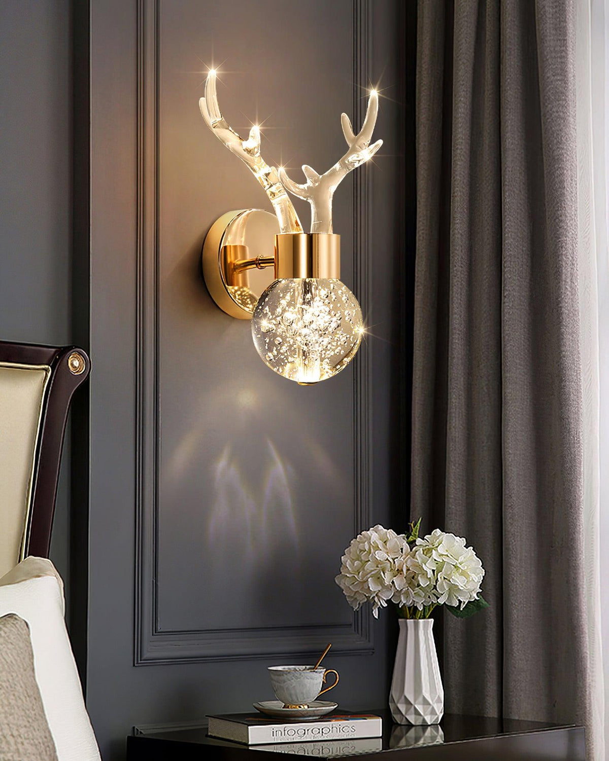 Verdeniel Crystal Wall Light-Moonnatur