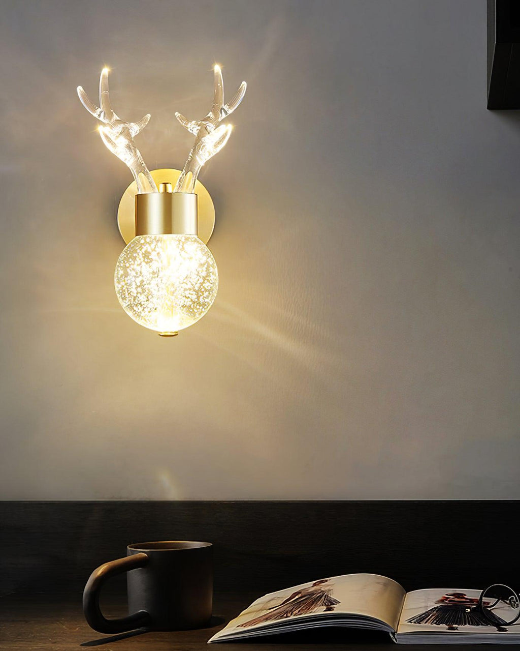 Verdeniel Crystal Wall Light-Moonnatur