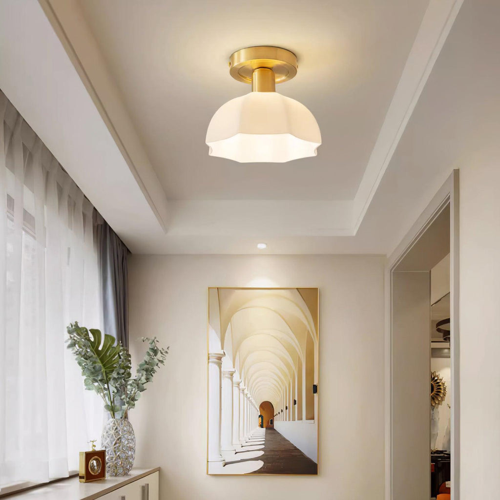 Enverelis Glass Ceiling Light-Moonnatur
