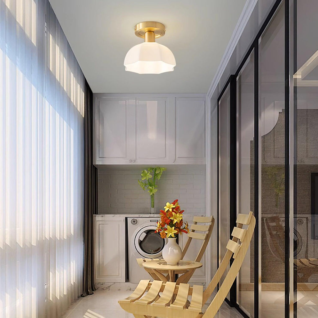 Enverelis Glass Ceiling Light-Moonnatur
