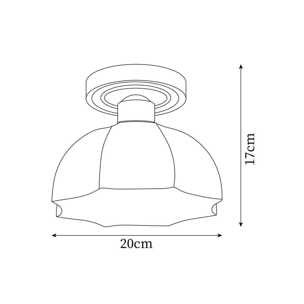 Enverelis Glass Ceiling Light-Moonnatur
