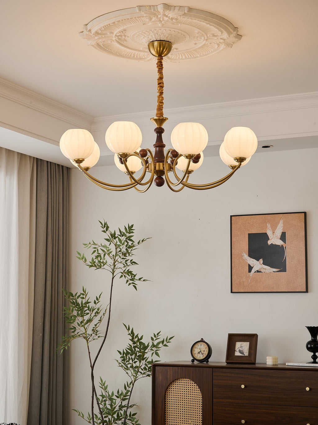 Valenera Wood Chandelier-Moonnatur