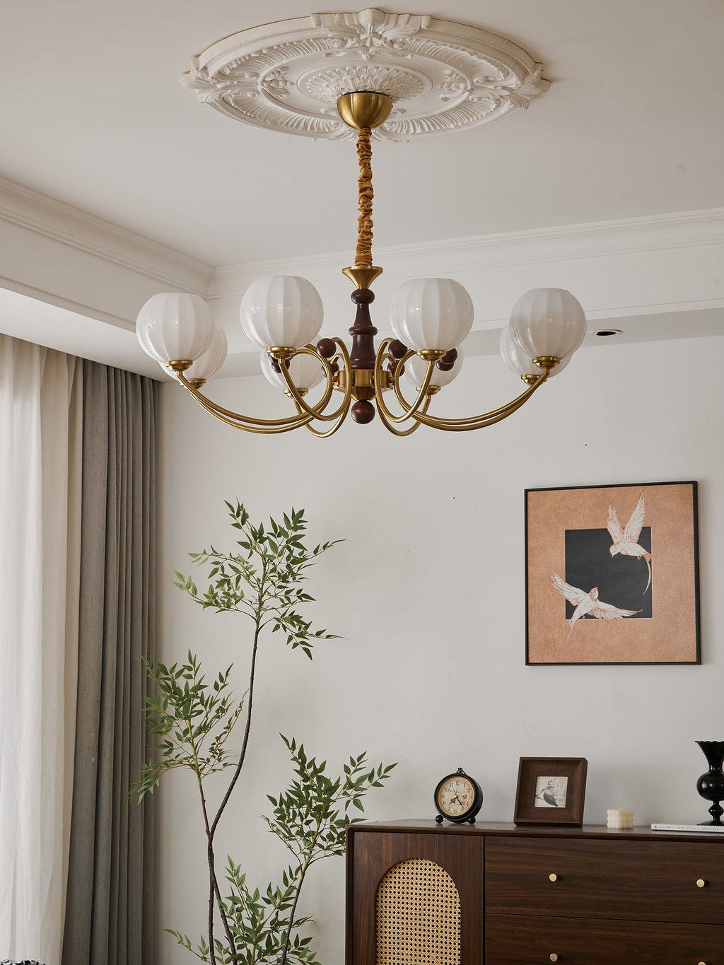 Valenera Wood Chandelier-Moonnatur