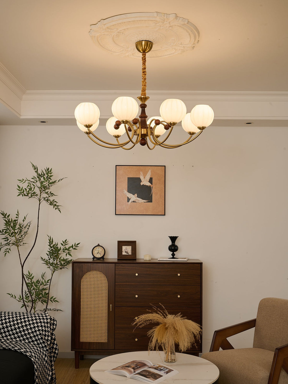 Valenera Wood Chandelier-Moonnatur