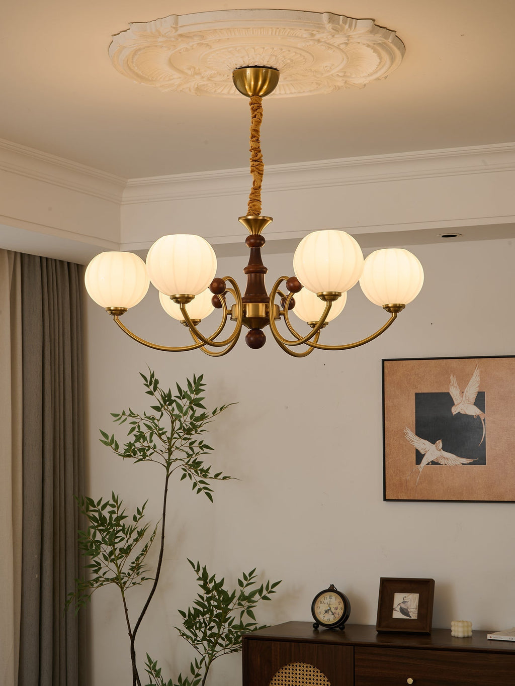 Valenera Wood Chandelier-Moonnatur