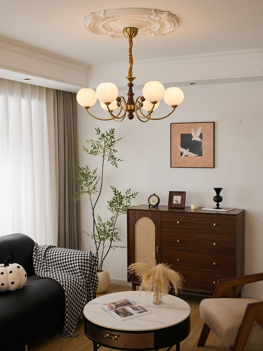 Valenera Wood Chandelier-Moonnatur