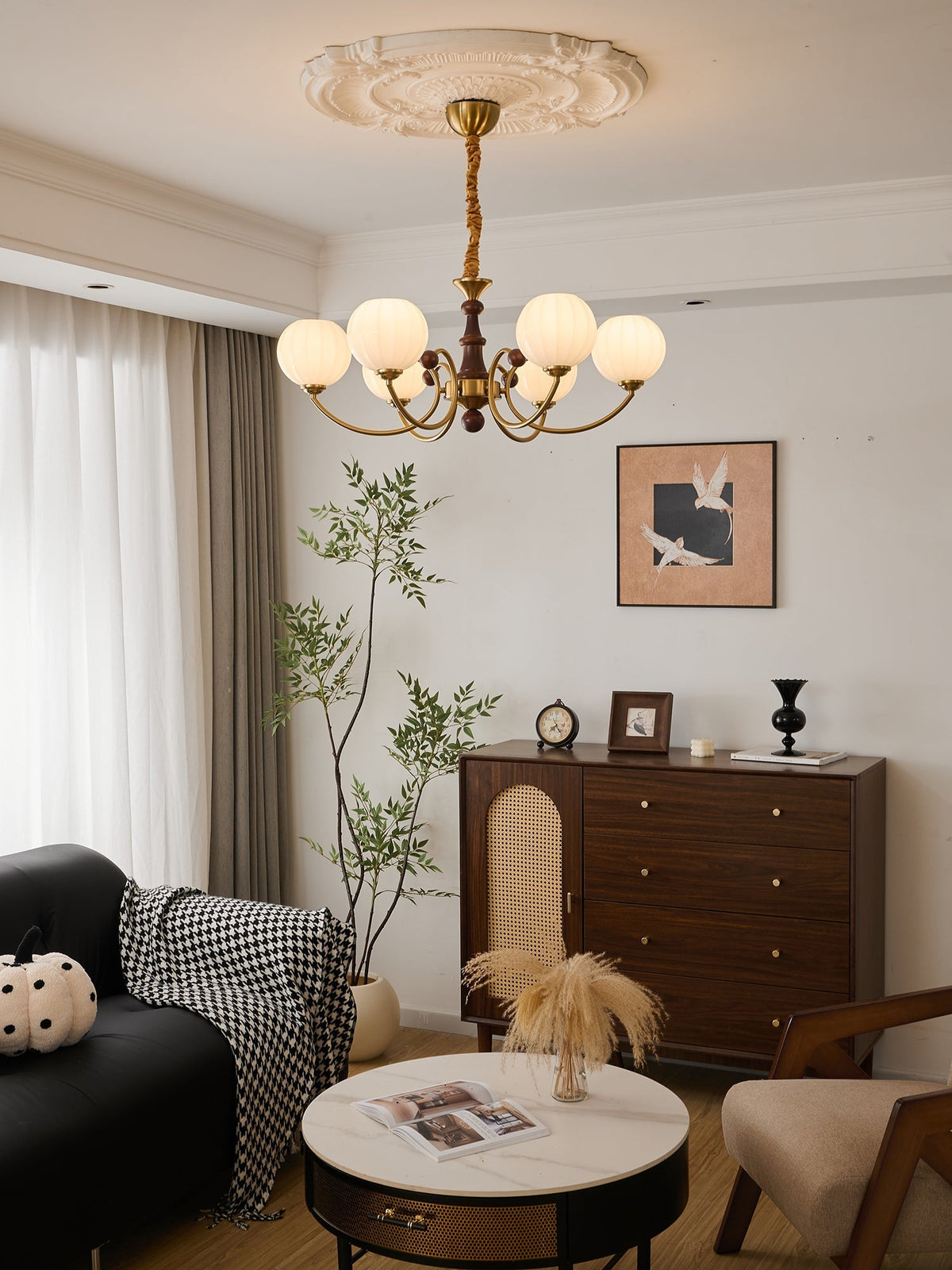 Valenera Wood Chandelier-Moonnatur