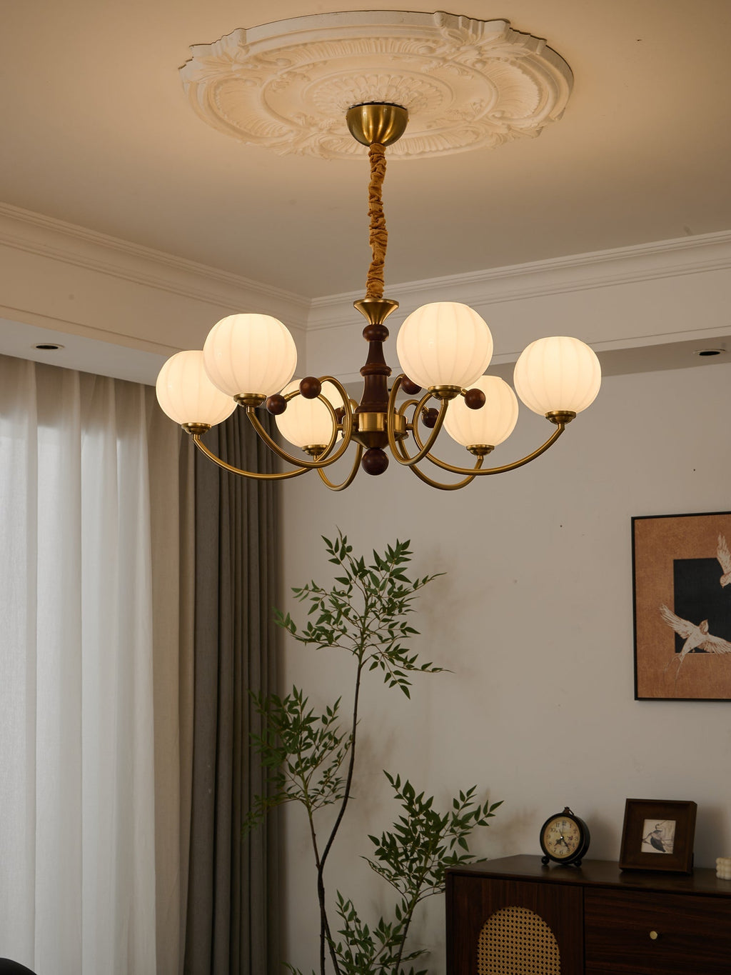 Valenera Wood Chandelier-Moonnatur