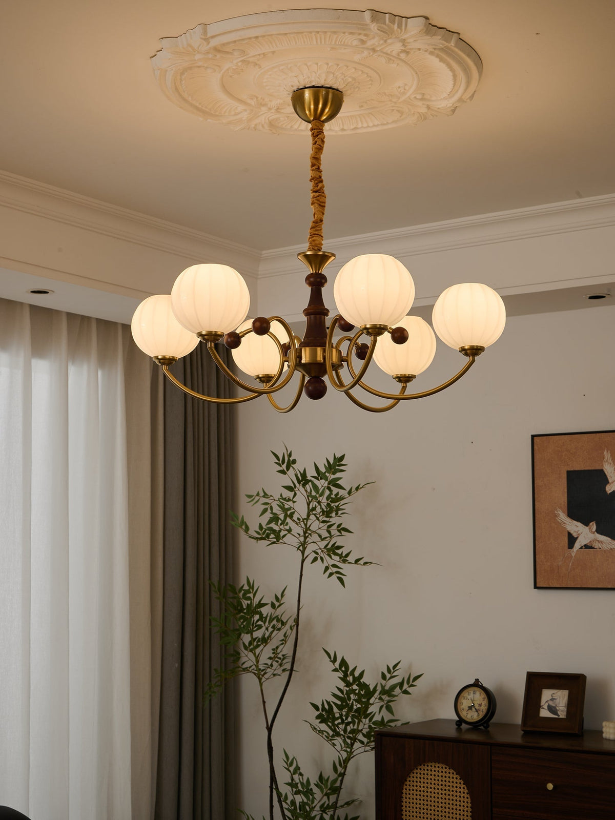 Valenera Wood Chandelier-Moonnatur