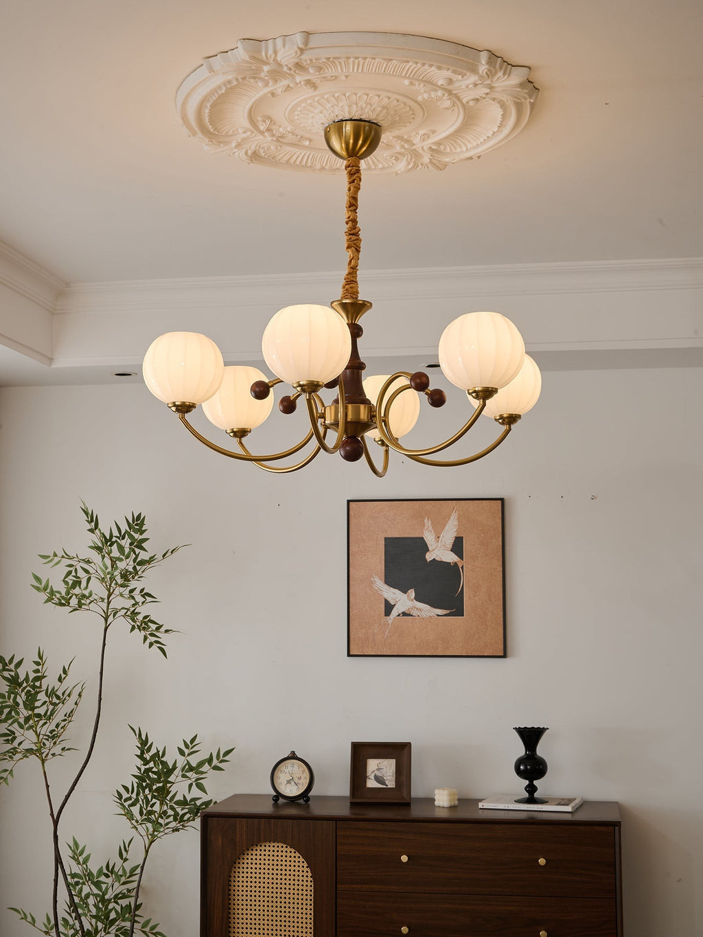 Valenera Wood Chandelier-Moonnatur