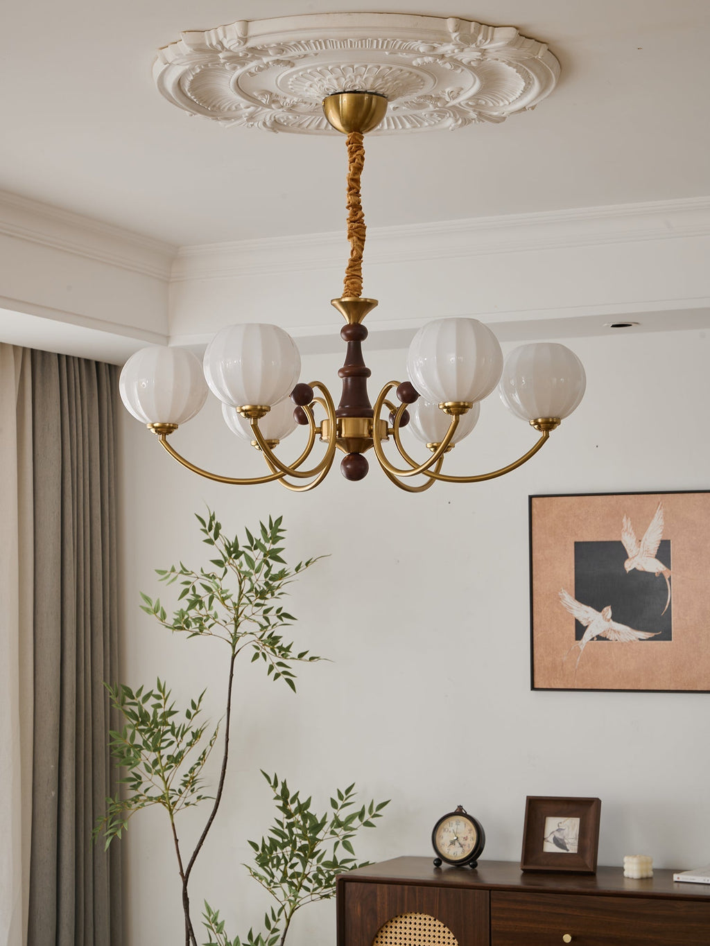 Valenera Wood Chandelier-Moonnatur