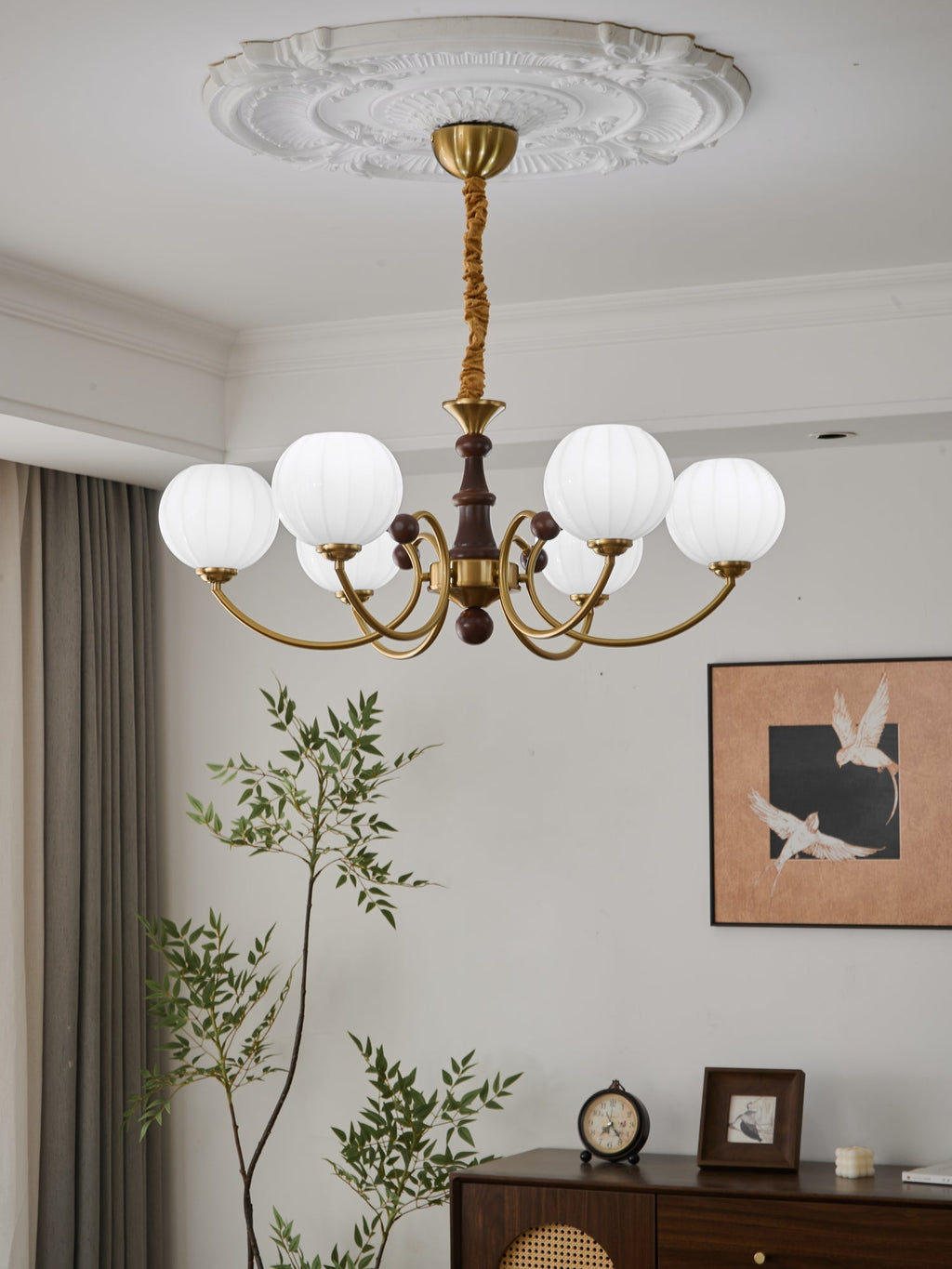 Valenera Wood Chandelier-Moonnatur