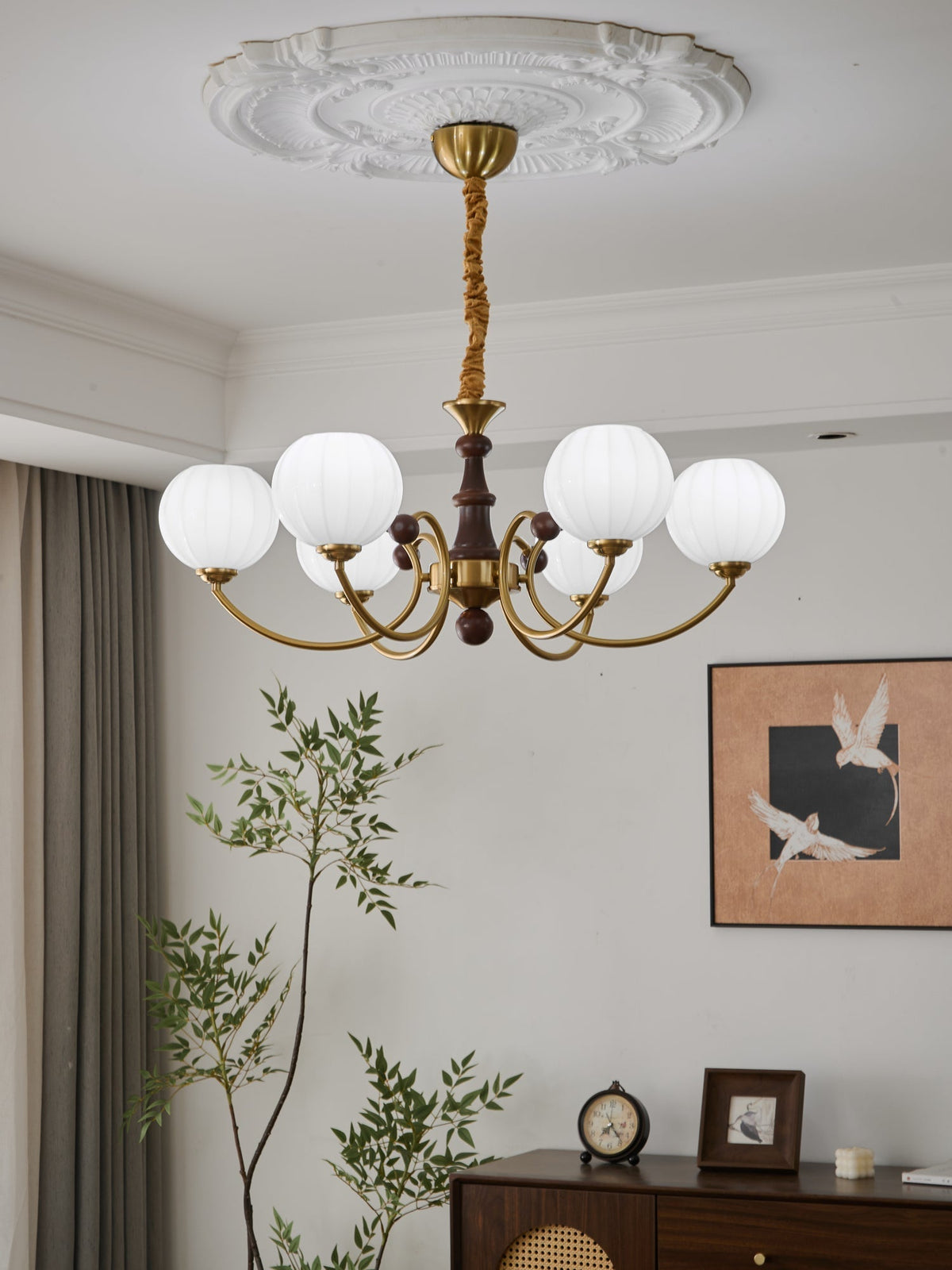 Valenera Wood Chandelier-Moonnatur