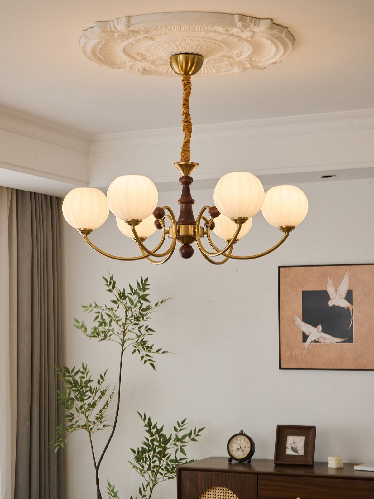 Valenera Wood Chandelier-Moonnatur