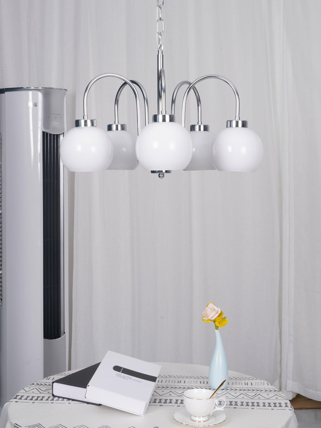 Korris Glass Chandelier-Moonnatur