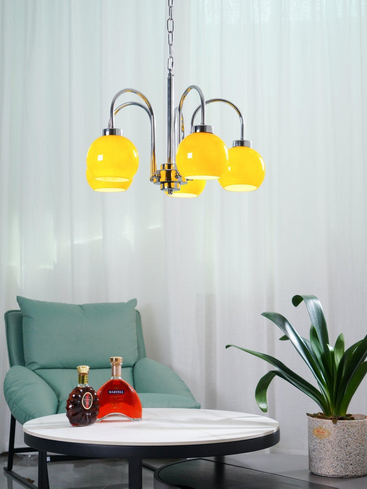Korris Glass Chandelier-Moonnatur