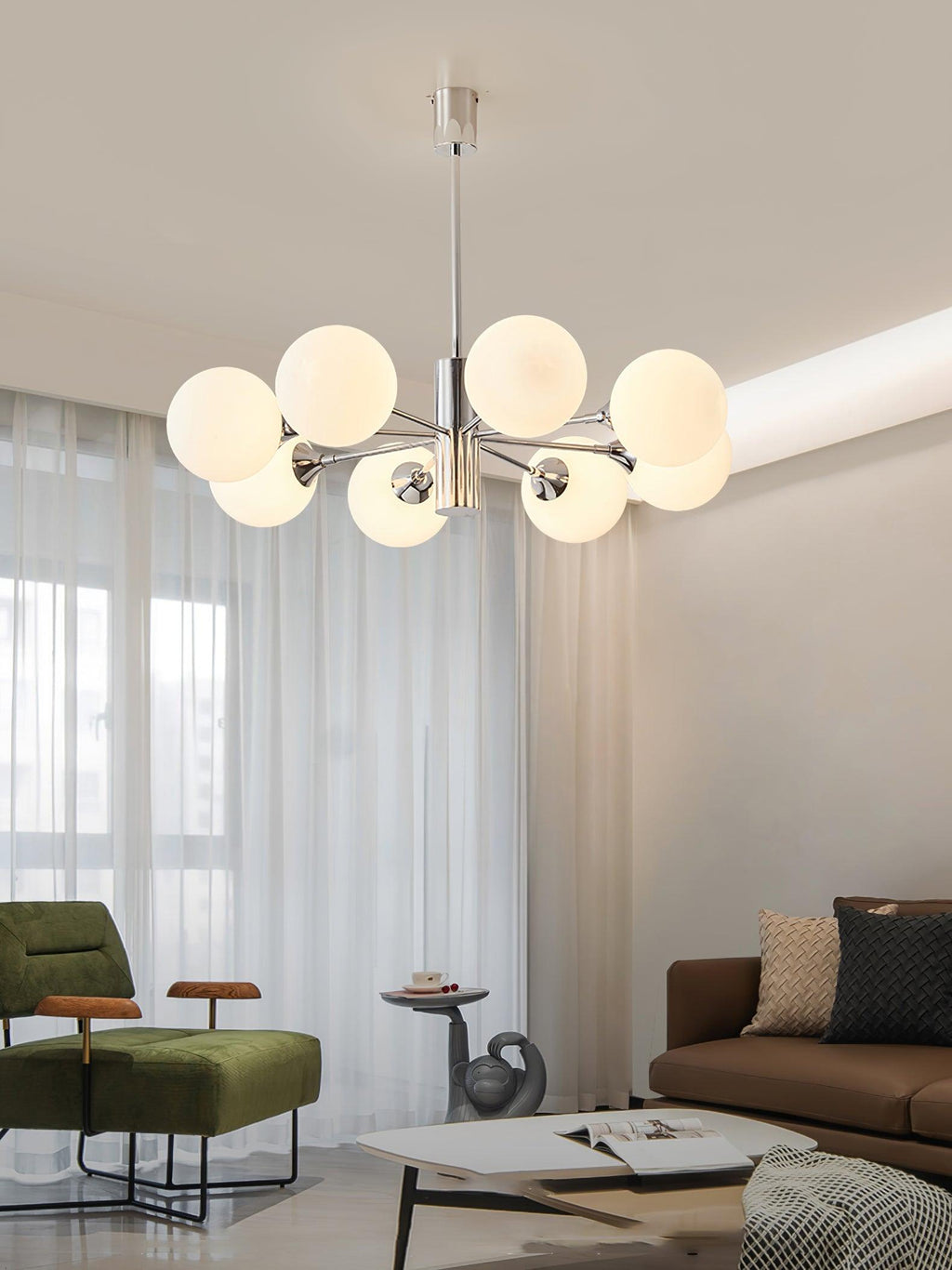 Oakenia Glass Chandelier-Moonnatur