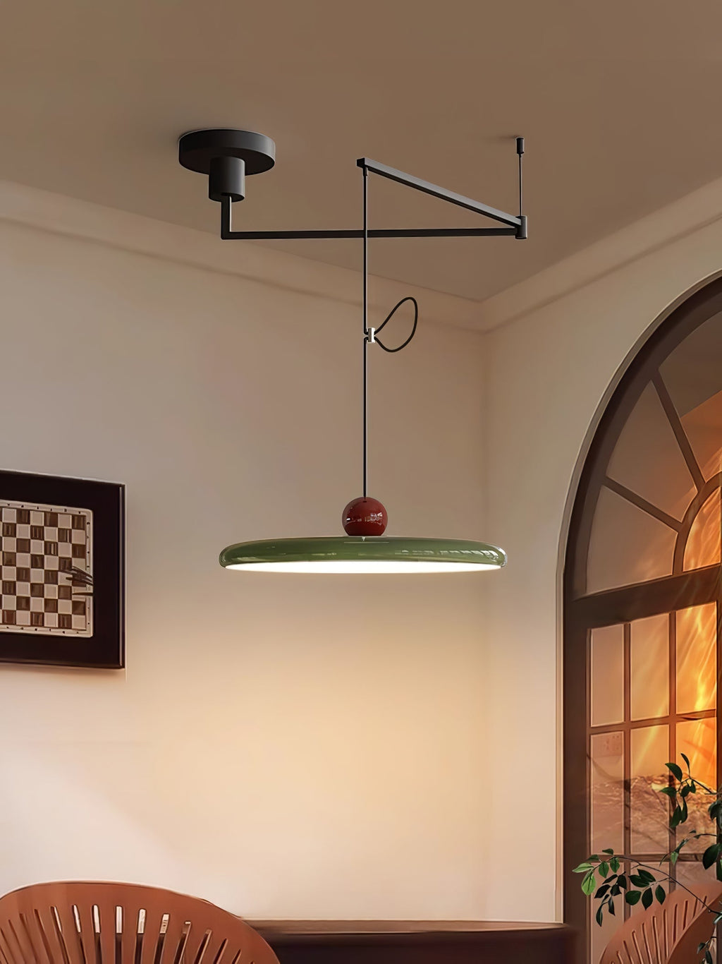 Lyrenora Acrylic Pendant Light-Moonnatur