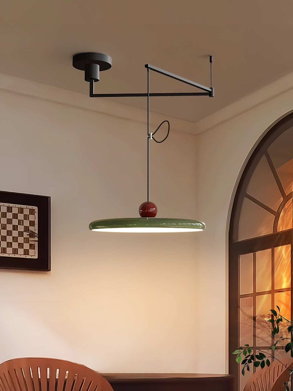 Lyrenora Acrylic Pendant Light-Moonnatur