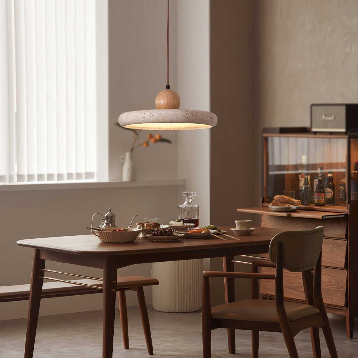 Hathereth Stone Pendant Light-Moonnatur