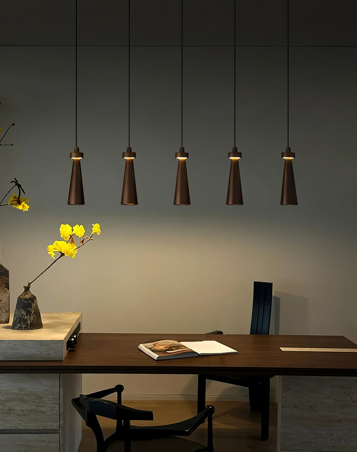 Xerenlyn Wood Pendant Light-Moonnatur