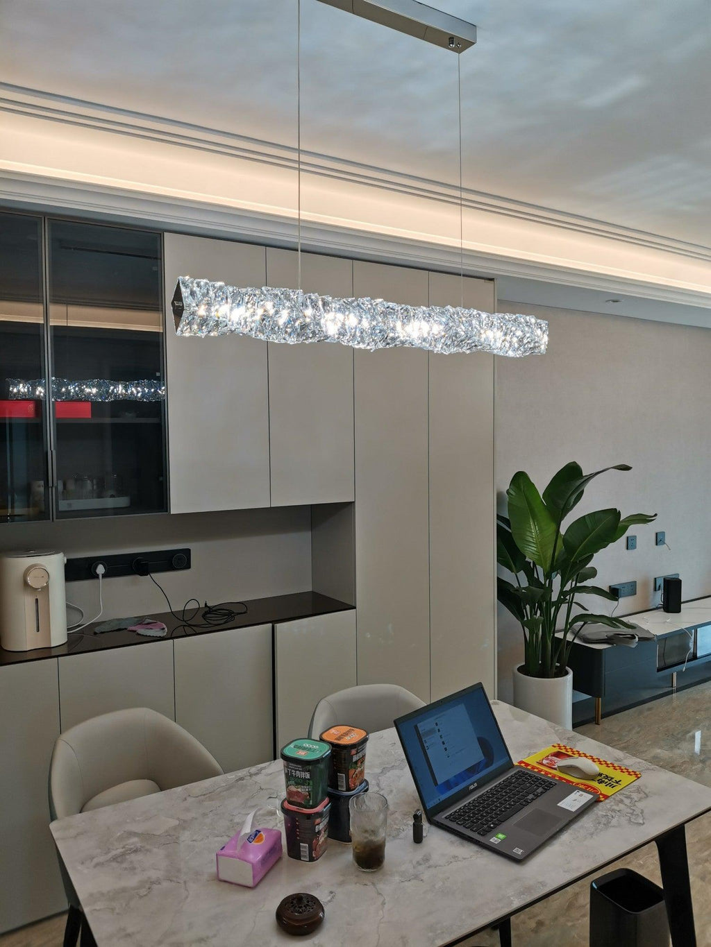 Ralenenna Crystal Pendant Light-Moonnatur