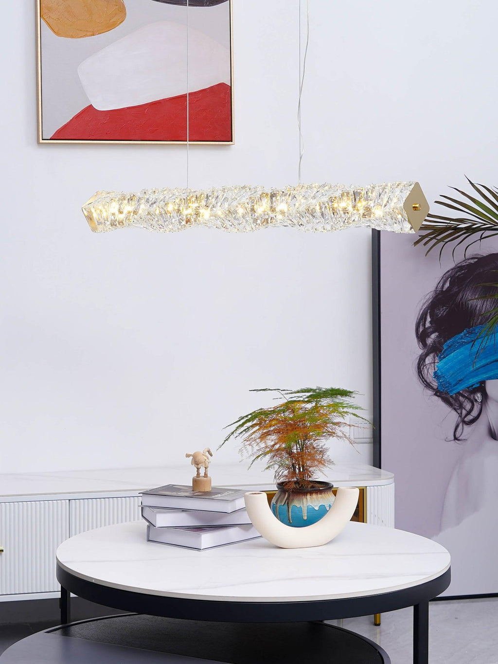 Ralenenna Crystal Pendant Light-Moonnatur