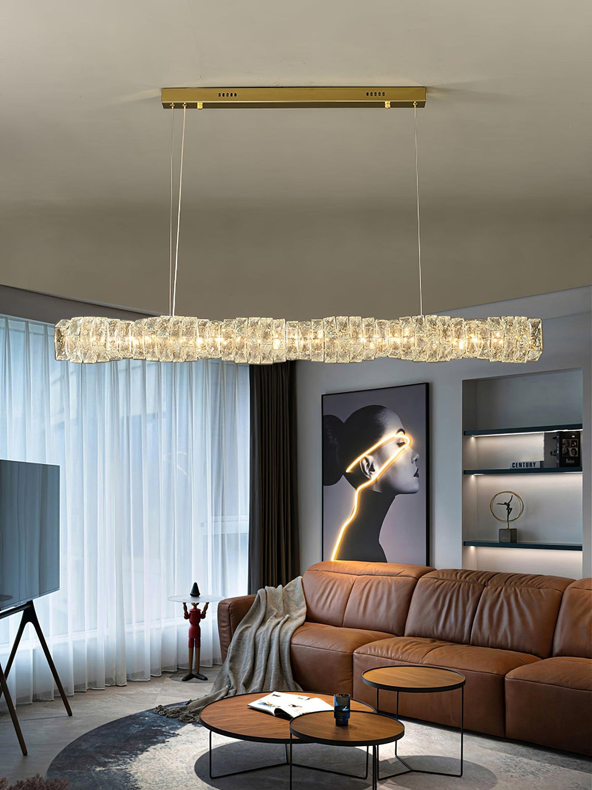 Ralenenna Crystal Pendant Light-Moonnatur