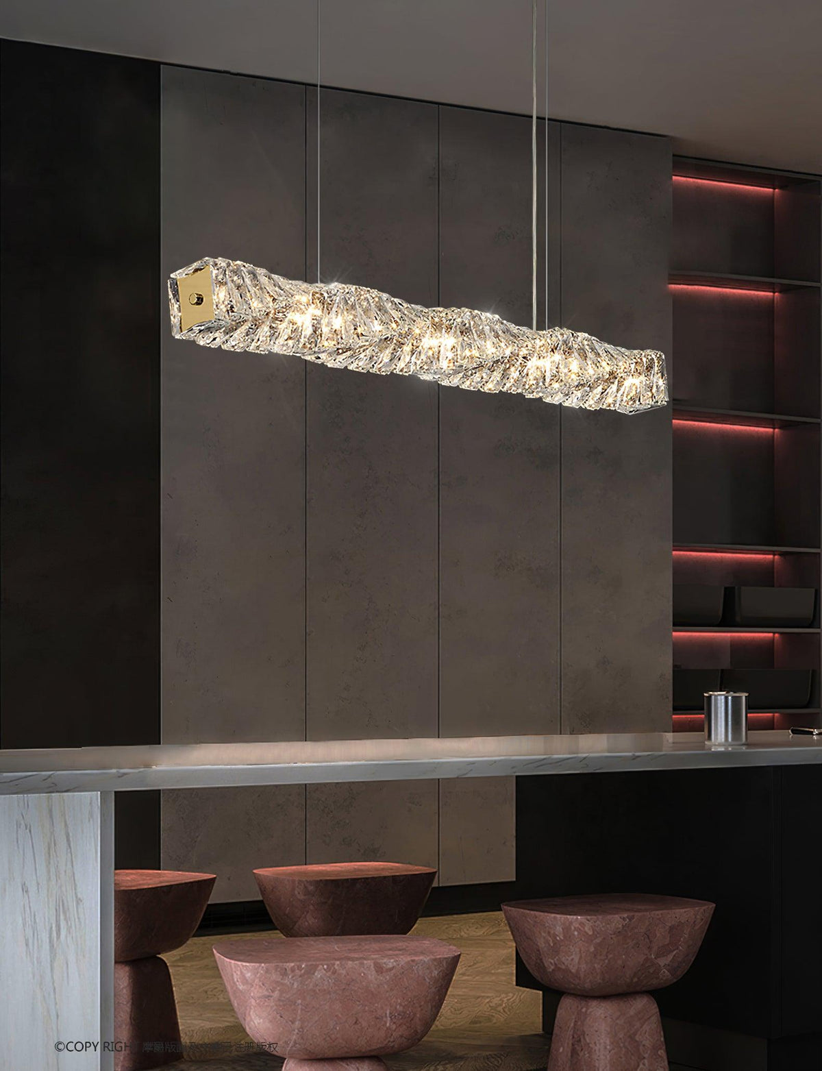 Ralenenna Crystal Pendant Light-Moonnatur