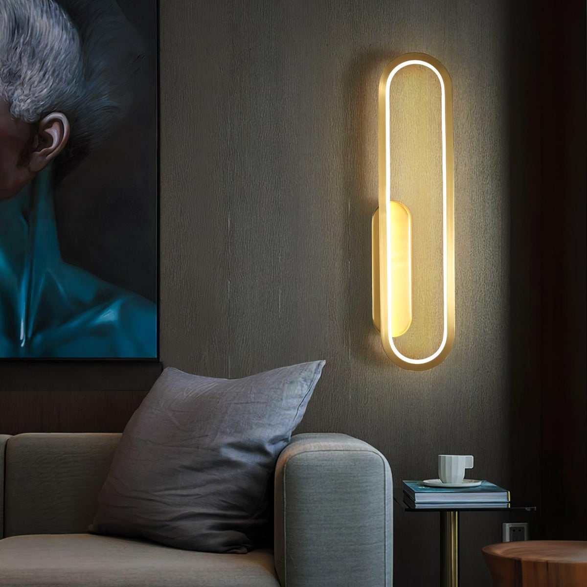 Garrowiel Brass Wall Light-Moonnatur