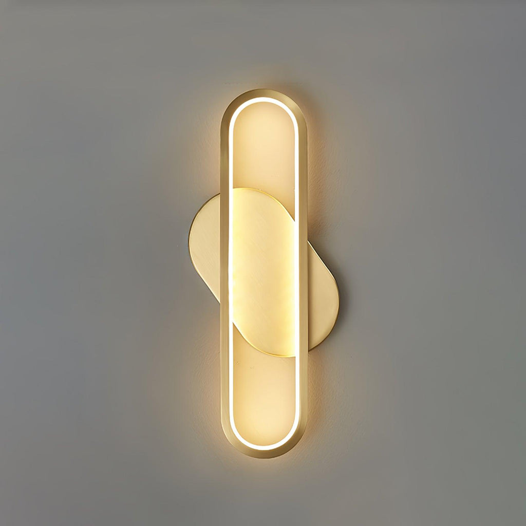 Garrowiel Brass Wall Light-Moonnatur