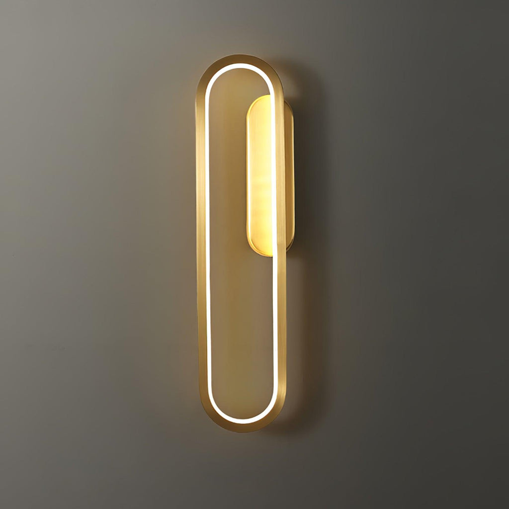 Garrowiel Brass Wall Light-Moonnatur