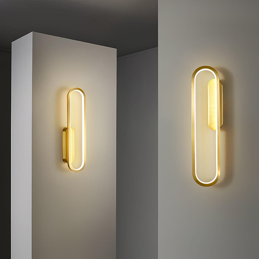 Garrowiel Brass Wall Light-Moonnatur
