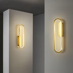 Garrowiel Brass Wall Light-Moonnatur