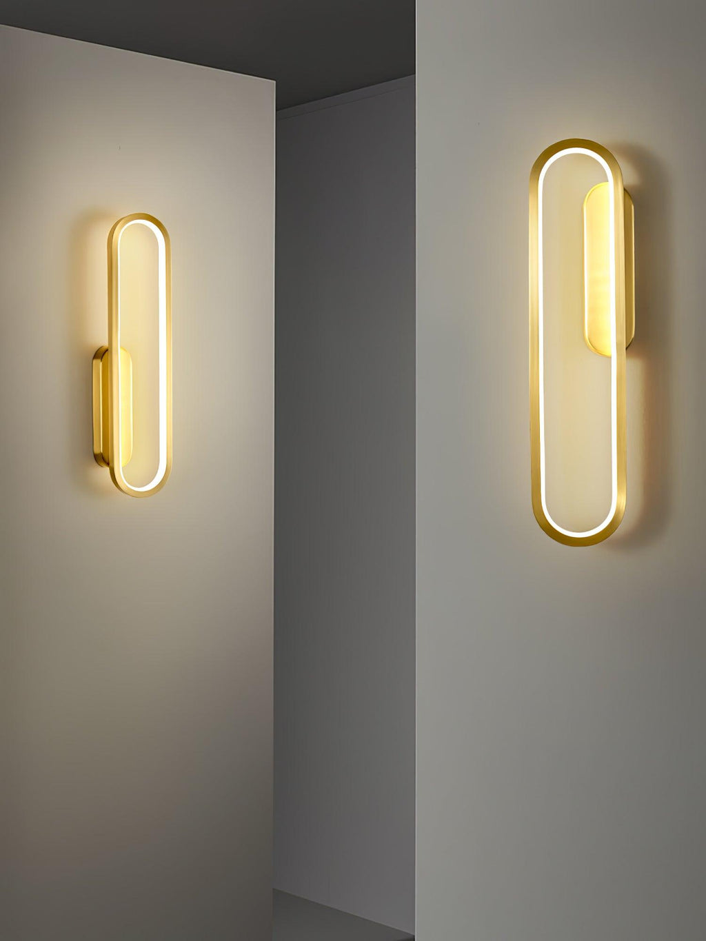 Garrowiel Brass Wall Light-Moonnatur