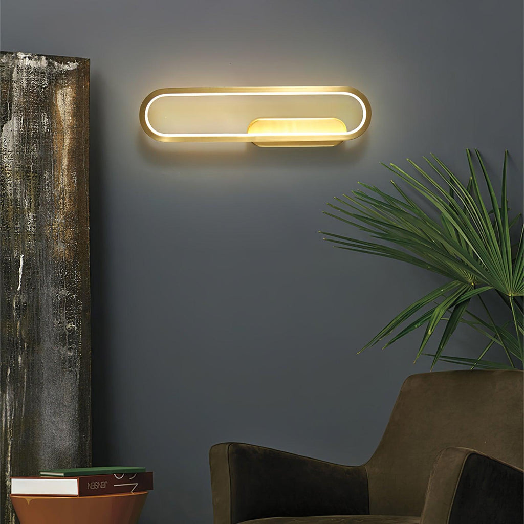 Garrowiel Brass Wall Light-Moonnatur
