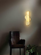 Garrowiel Brass Wall Light-Moonnatur