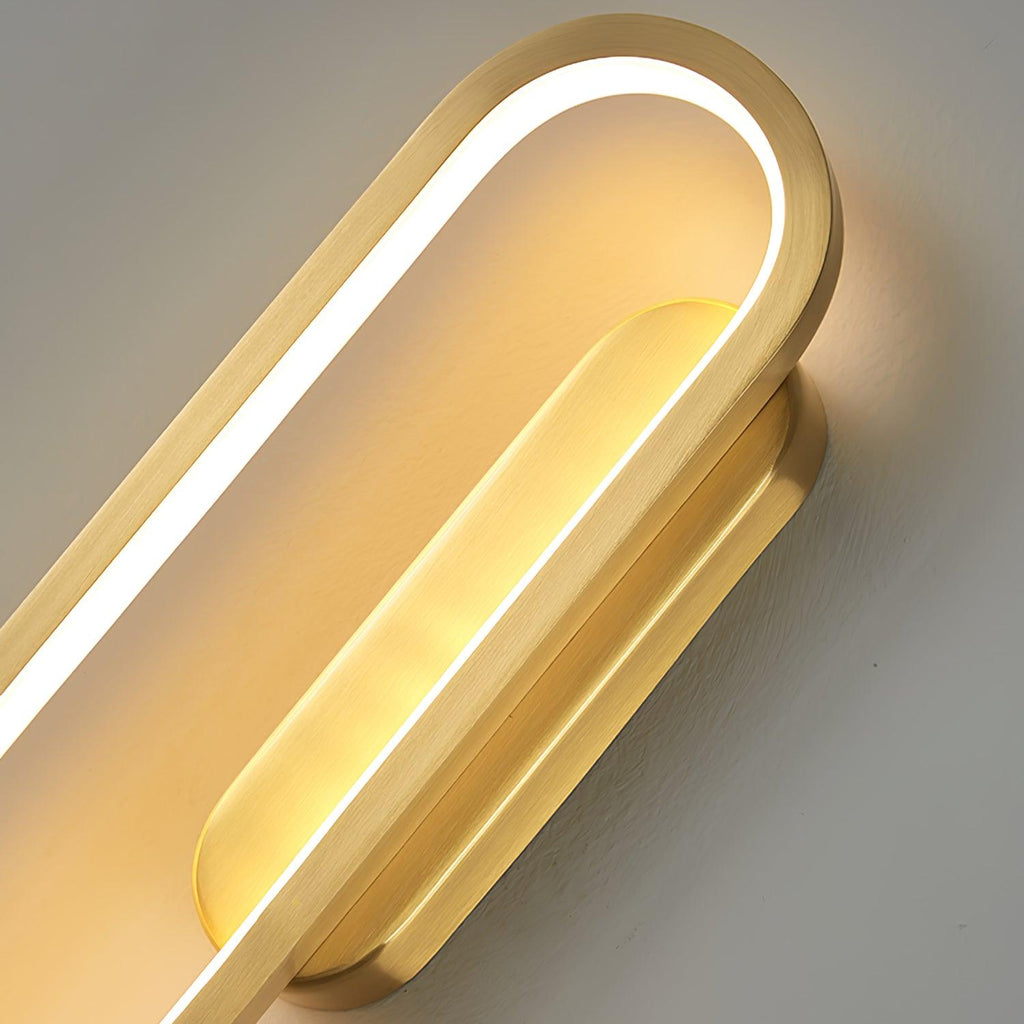 Garrowiel Brass Wall Light-Moonnatur