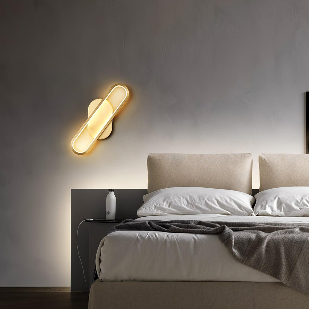 Garrowiel Brass Wall Light-Moonnatur