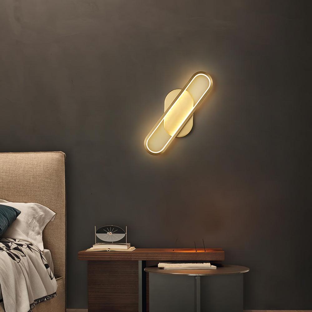 Garrowiel Brass Wall Light-Moonnatur