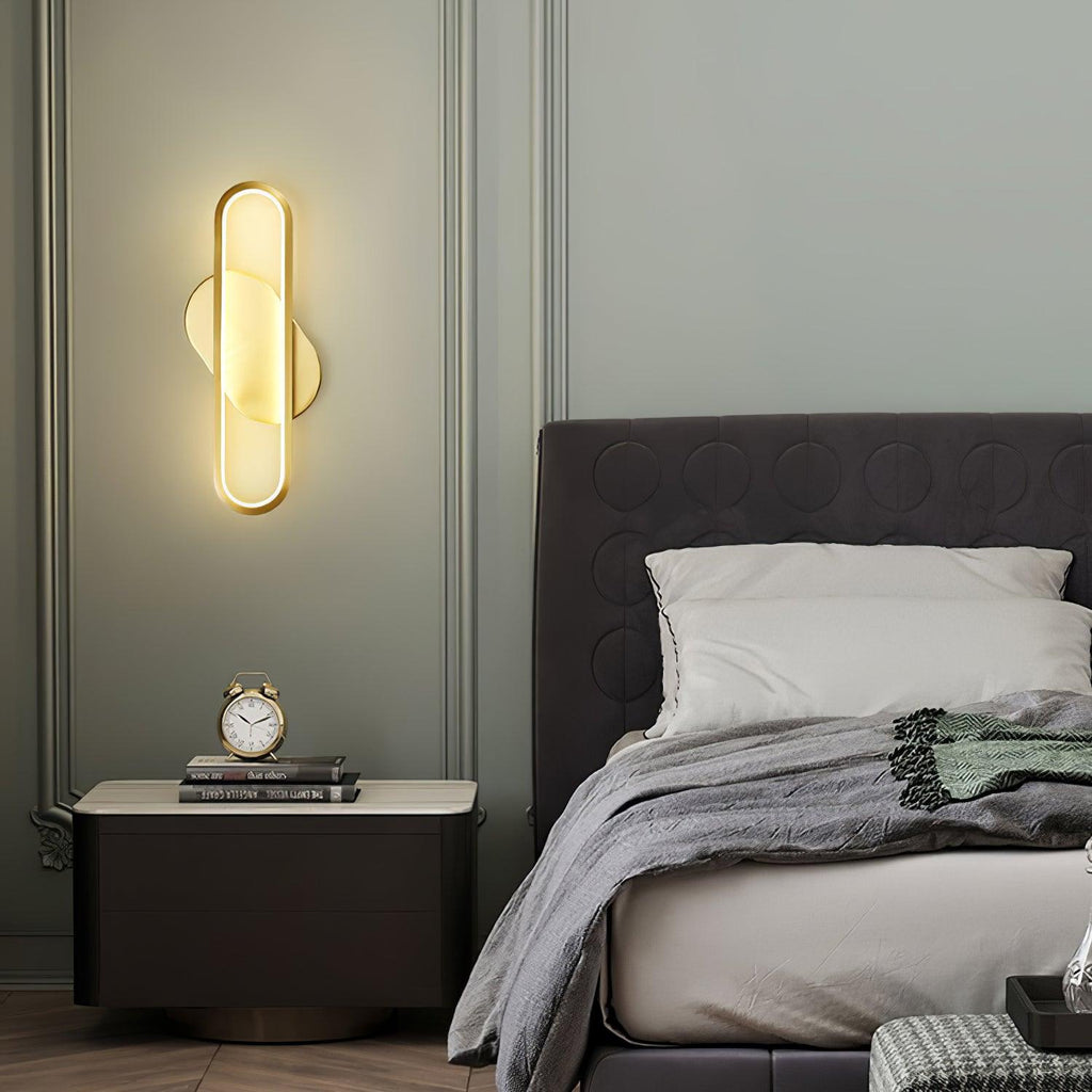 Garrowiel Brass Wall Light-Moonnatur