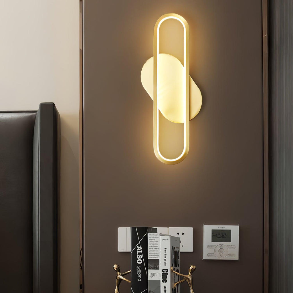Garrowiel Brass Wall Light-Moonnatur