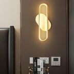 Garrowiel Brass Wall Light-Moonnatur