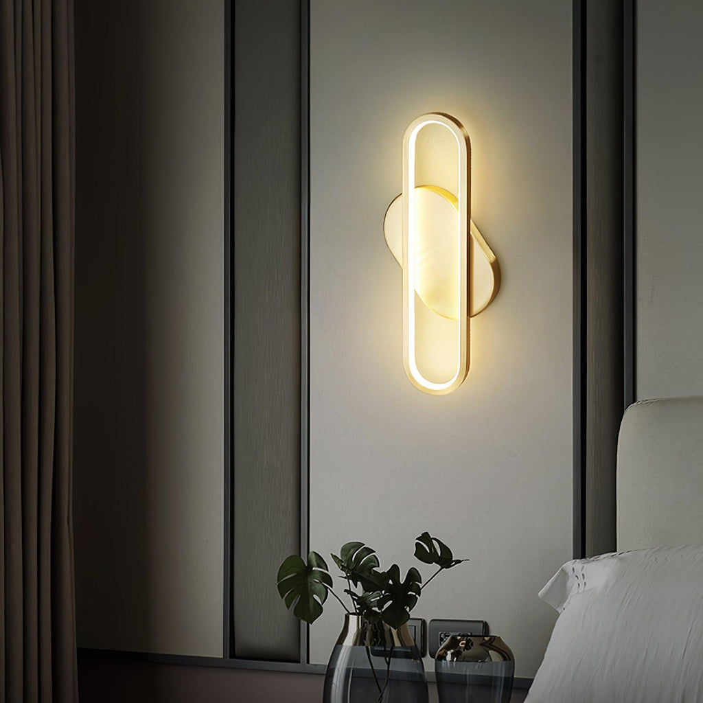 Garrowiel Brass Wall Light-Moonnatur