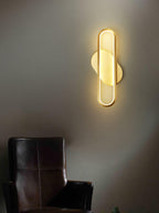 Garrowiel Brass Wall Light-Moonnatur