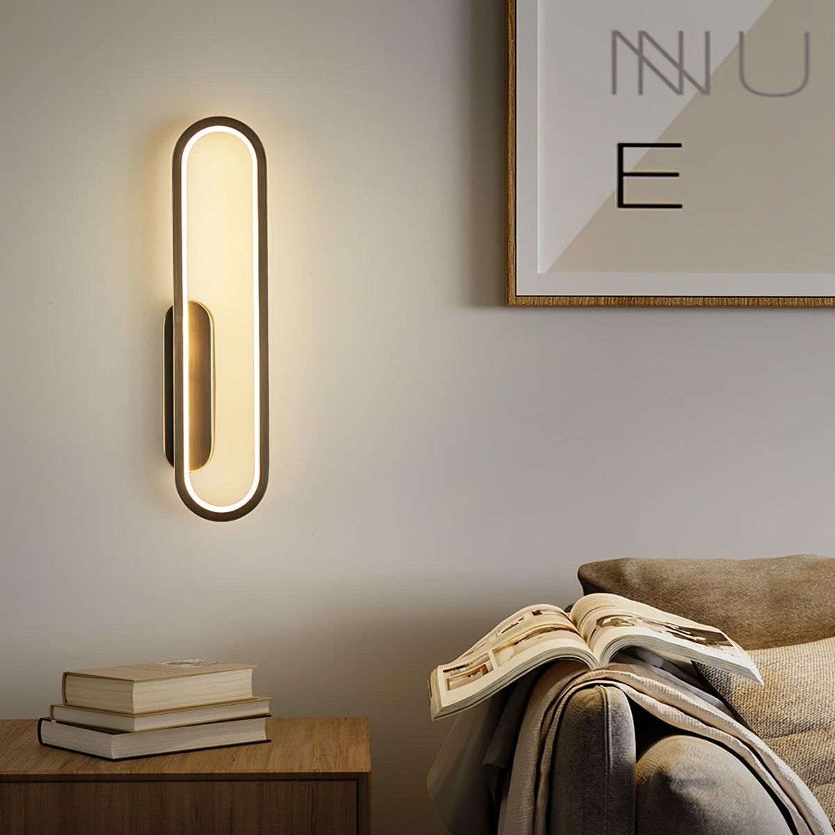 Garrowiel Brass Wall Light-Moonnatur